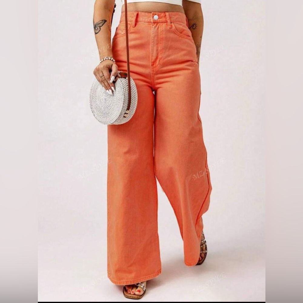 NWOT. Women's Street Style Loose Wide Leg Pants size 6